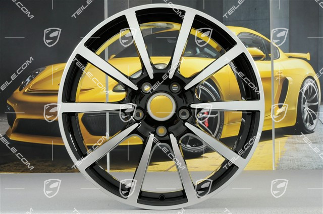 20-inch wheel rim set Carrera Classic, 8J x 20 ET57 + 10J x 20 ET45, black high gloss