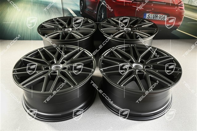 21-inch wheel rim set Cayenne RS Spyder Design, 11J x 21 ET58 + 9,5J x 21 ET46, Turbonite