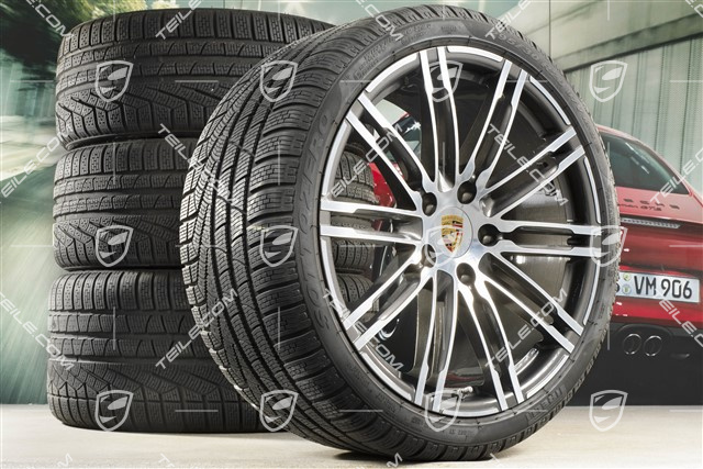 20-inch winter wheels set "Turbo", rims 8,5J x 20 ET51 + 11J x 20 ET56 + Pirelli winter tires 245/35 R20 + 295/30 R20, with TPM