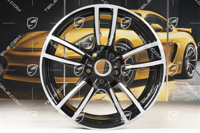20" Cayenne Sport Felgensatz, 10,5J x 20 ET64 + 9J x 20 ET50, Schwarz