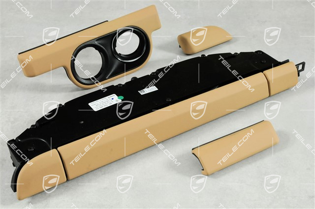 Set moulding, incl. support beverages, trim strip cupholder cover in leather Set moulding, incl. support beverages, trim strip cupholder cover in leather