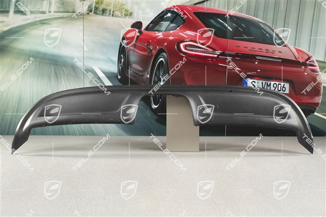 Rear bumper lower cover / diffuser, Black matte