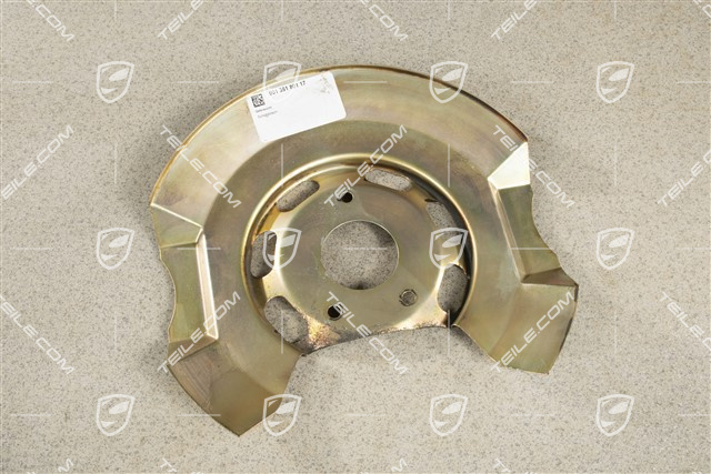 Front axle disc brake protective plate, L=R