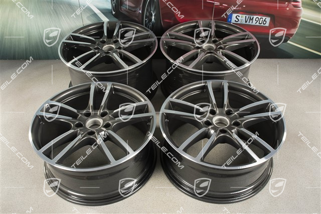20" komplet felg Cayenne Sport, 10,5J x 20 ET64 + 9J x 20 ET50,