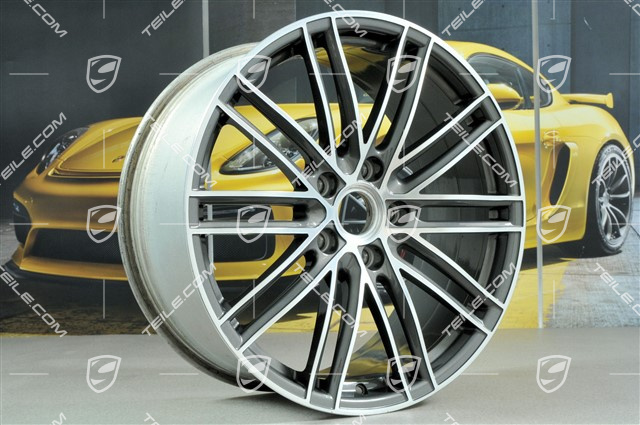 20-inch wheel rim set 911 Turbo IV, 11,5J x 20 ET56 + 9J x 20 ET51, Titan