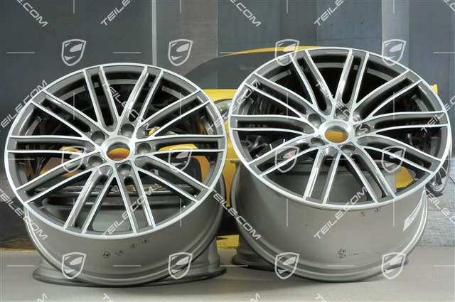 20" Felgensatz Turbo IV, 11,5J x 20 ET76 + 8,5J x 20 ET49, Titan 20" Felgensatz Turbo IV, 11,5J x 20 ET76 + 8,5J x 20 ET49, Titan