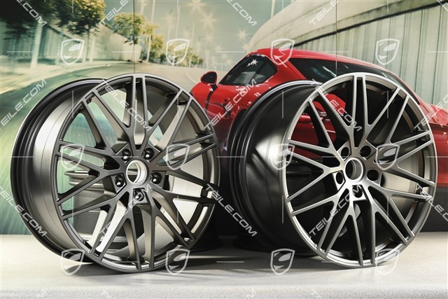21" Felgensatz RS Spyder Design, 11J x 21 ET49 + 9,5J x 21 ET46, Turbonit