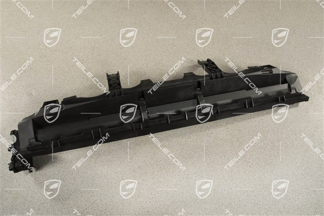 Radiator Grille Shutter with engine / air flap, centre, Black matte