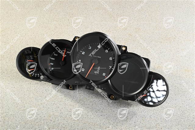 Kombiinstrument / Tacho, PDK, C2 / C4, Zifferblätter in Schwarzmatt