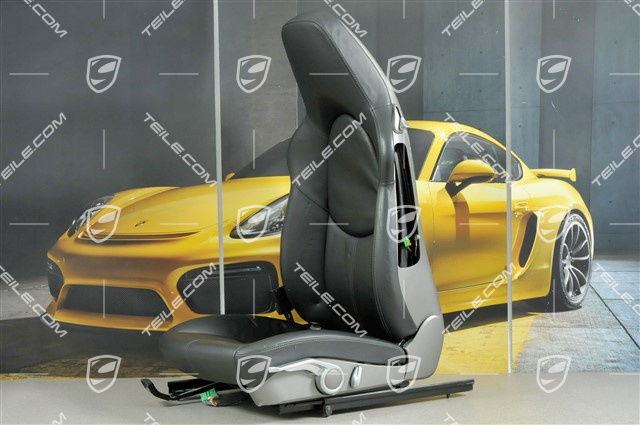 Sportsitz, manual einstellbar, Leder, Schwarz, ohne Airbag, L