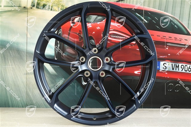 22" GT Felgensatz, Felgen 10,5J x 22 ET49 + 11,5J x 22 ET52, tiefseeblau perleffect