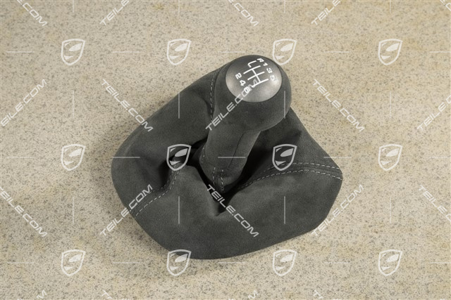 Gearshift knob, Alcantara, black