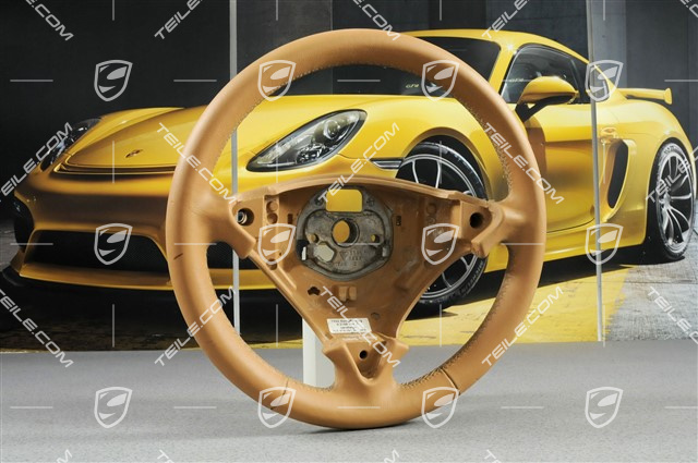 Steering wheel, 3-spoke, Leather, Sand beige Steering wheel, 3-spoke, Leather, Sand beige