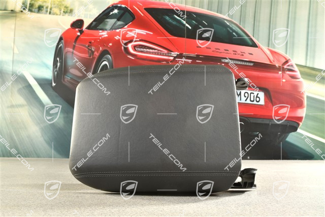 Cover, leather, black
