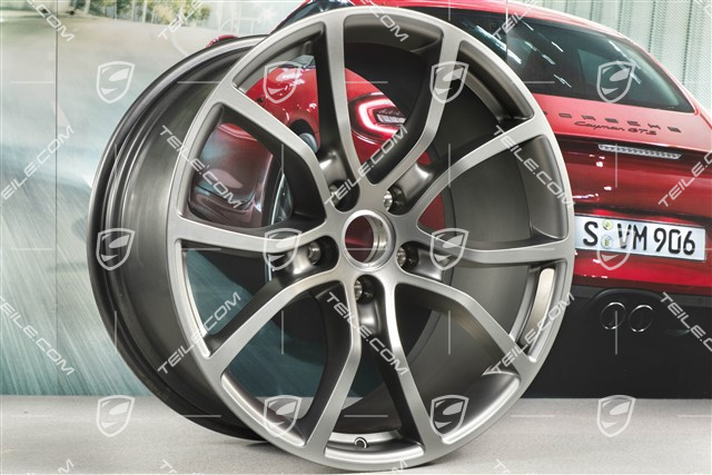 21" Felga Cayenne Exclusive Design, 11J x 21 ET49, Platinum satynowy półmat