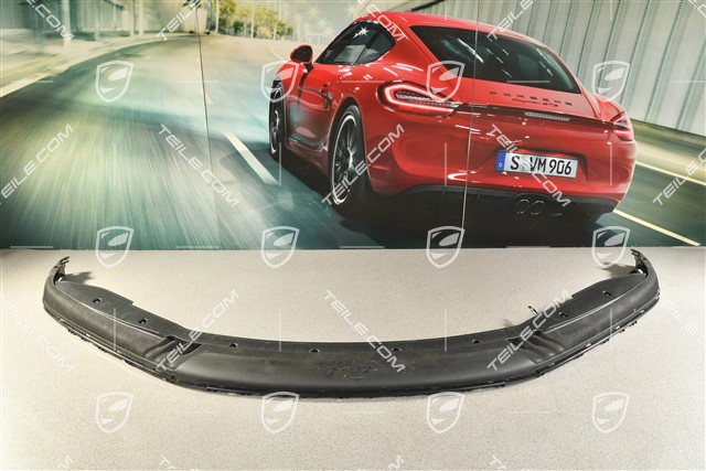 Front bumper spoiler / lower part trim, Black matte, Turbo