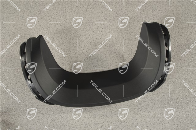 Cover plate (above tailpipe), black, GT4