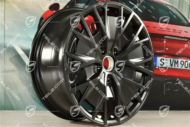 20" Felga Taycan Turbo S Aero Design, 9J x 20 ET54, czarny satynowy mat