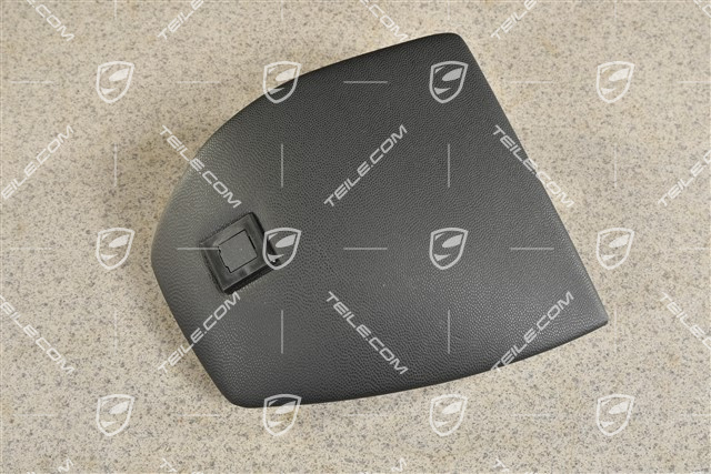 Blende, Vorbereitung Telefon, Kunstleder, Schwarz