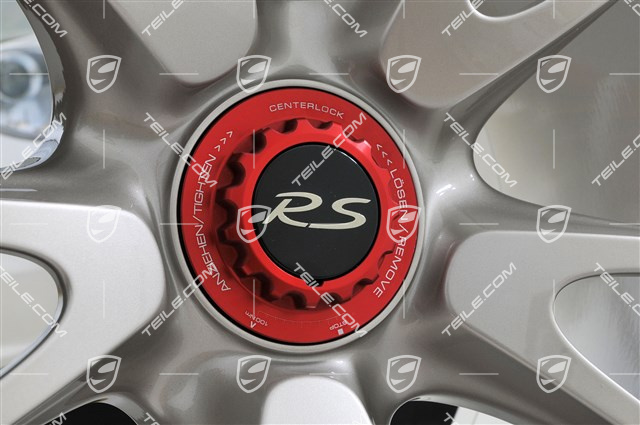 19-inch GT3 II RS 4.0 / GT2 RS wheel set, white gold metallic, front 9J x 19 ET47 + rear 12J x 19 ET48