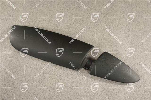 Armlehne, Vorne, Unter teil, Schwarz, L