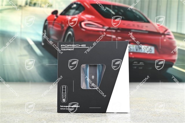 Vehicle key side faces / Key cap, Painted / lacquered, set Frozenblue metallic