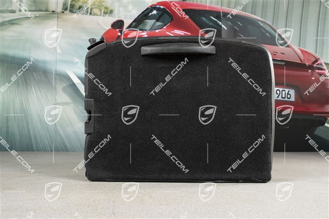 Back seat backrest, Draped leather, black, Coupe, L