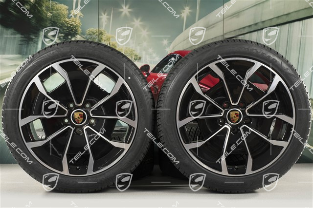 20-inch Turbo Aero Design, winter wheel set, rims 9J x 20 ET54 + 11J x 20 ET60 + NEW Goodyear winter tyres 245/45 R20 + 285/40 R20