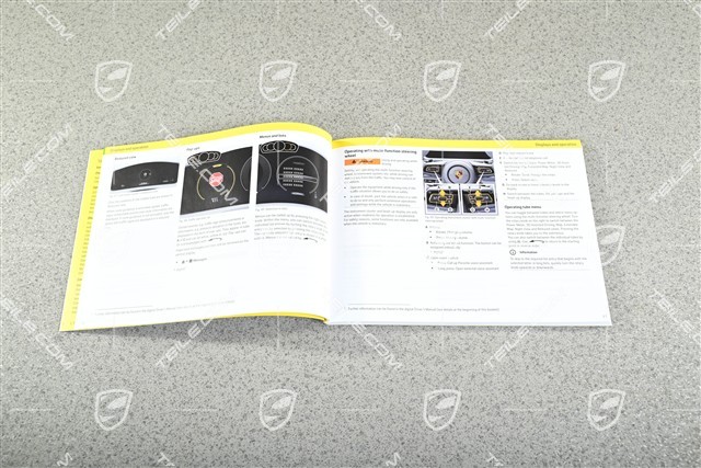 Panamera G3 976 Driver's Manual - Handbuch/Bedienungsanleitung, Englisch
