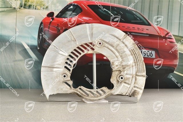 Front axle disc brake protective plate, PCCB, L