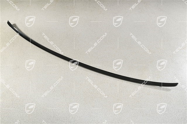 Rear spoiler lip, Tear-off edge for rear spoiler, Coupe, Black glossy