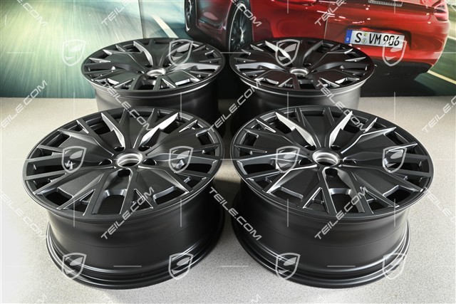 20" Felgensatz Turbo S Aero Design, 9J x 20 ET54 + 11J x 20 ET60, in Anthrazitgrau