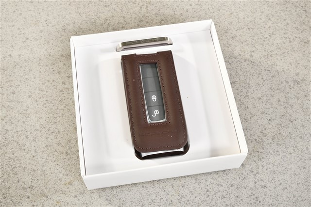 Key Case / Key pouch, leather, Marsala Red