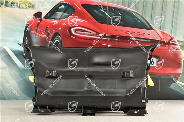 Spyder, Front bumper Air guide / duct, centre, rear, Satin black