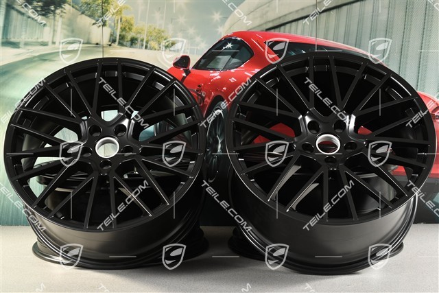 22" komplet felg RS Spyder, 10J x 22 ET48 + 11,5J x 22 ET52, czarny satynowy półmat