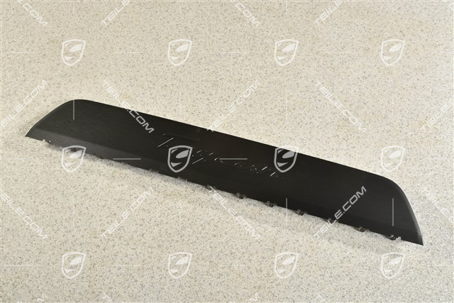 Blende, Einstiegleiste, Vorne, Aluminium Schwarz "Taycan", L=R