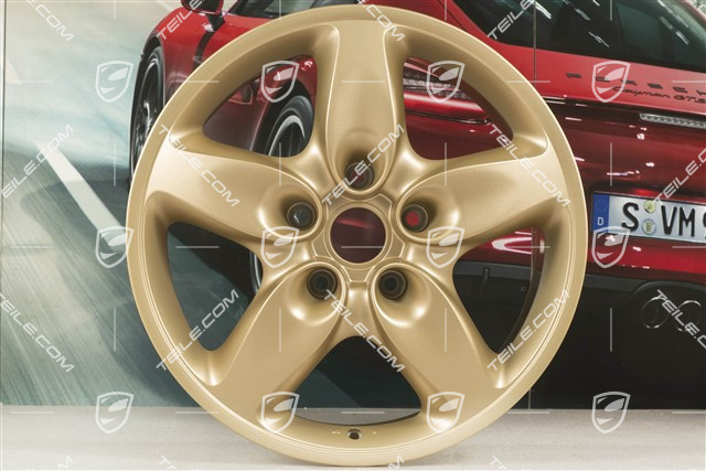 18" Felge Cayenne Turbo, 8J x 18 ET57, Aurum Seidenmatt