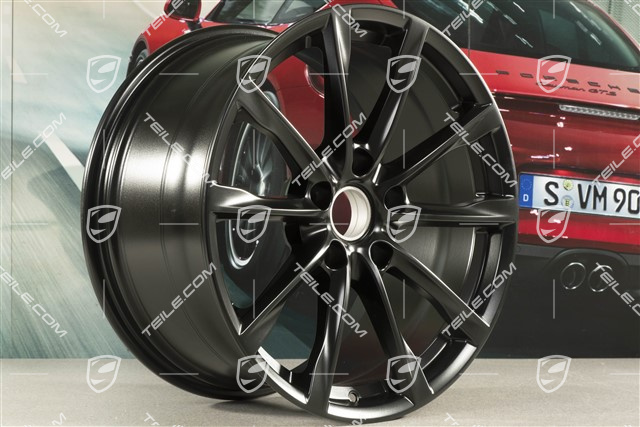 19" Felge Boxster S, 10J x 19 ET45, schwarz Seidenmatt
