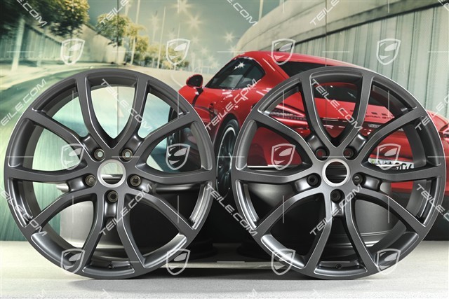 21" Felgensatz Exclusive Design, 9,5J x 21 ET46 + 11J x 21 ET58, vesuvgrau