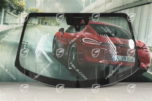 Windscreen, Cabrio/Targa, with camera / upper part darked coloured / TV + DAB/MIB / radio HD / PDLS+