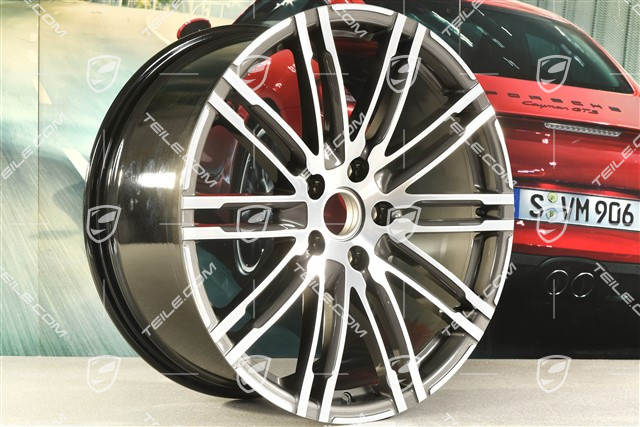 21-inch wheel rim Turbo III, facelift, 10J x 21 ET50, Titanium
