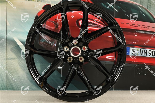 21-inch wheel rim "GT Design", 9,5J x 21 ET 27, black high gloss