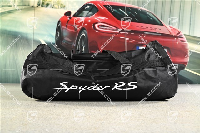 Pokrowiec wewnętrzny, 718 Spyder RS Design, logo „Weissach-Paket“