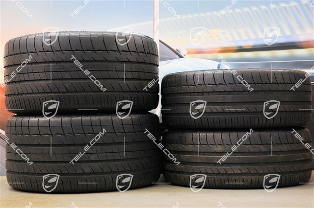 19" komplet kół letnich, Carrera S II, felgi 8J x 19 ET57 + 11J x 19 ET51 + NOWE opony Michelin 235/35 ZR19 + 305/30 ZR19, platynowe