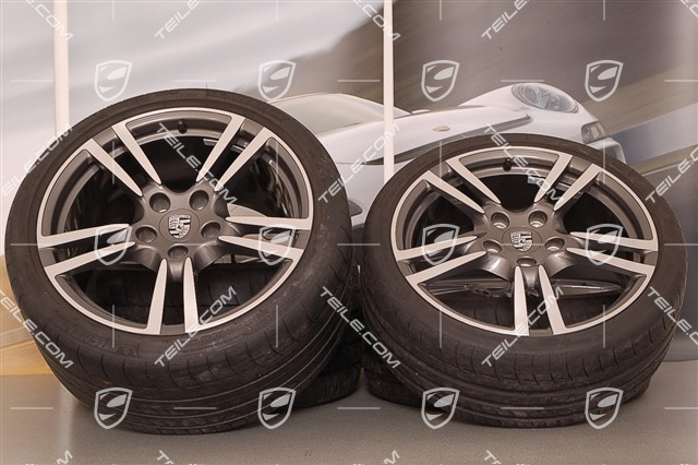 19-inch Turbo II summer wheel set, wheels 8Jx19 ET57+11J x 19 ET 51 + summer tyres 235/35 ZR 19+305/30 ZR 19, without TPMS