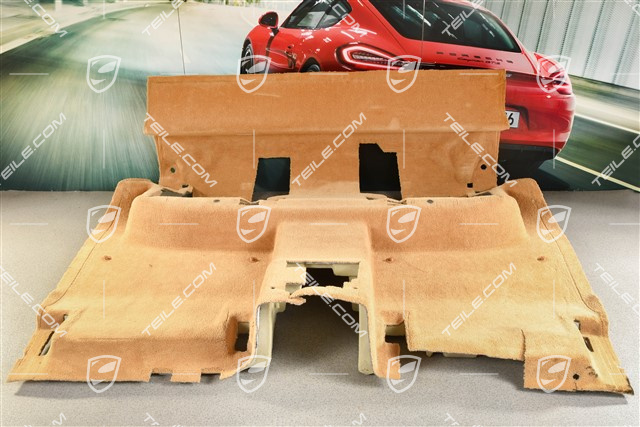Bodenbelag, hinten, Teppich / Perlvelours, Sandbeige