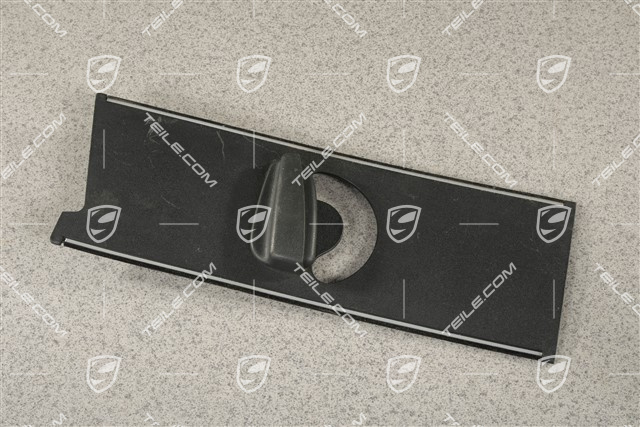Schieber Verkleidung, B-Säule, oben, Satinschwarz, L