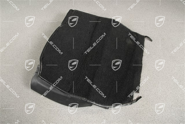 Notsitzrückenlehne / Rücksitz / Rückenlehne, hinten, Kunstleder, schwarz, cabrio, L