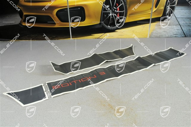 Schriftzug komplett für seitlich, "Porsche Design Edition 3", L Schriftzug komplett für seitlich, "Porsche Design Edition 3", L