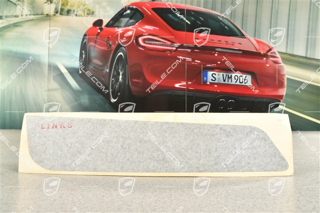 GT3 Nakjlejka ozdobna boczna zderzaka tylnego, czarna, L